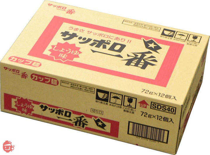 サッポロ一番 しょうゆ味 どんぶり 72g×12個の画像