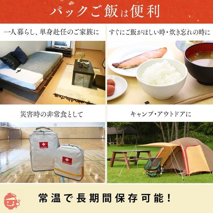 アイリスオーヤマ パックご飯 180g ×24個 秋田県産 あきたこまち 国産米 100% 低温製法米 非常食 米 レトルトの画像