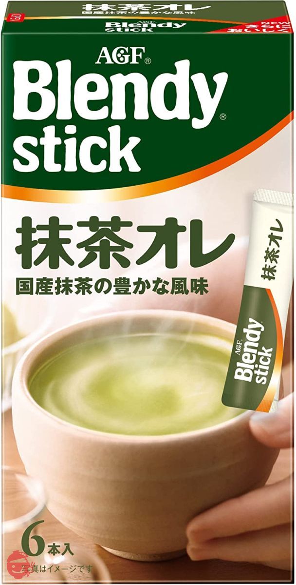 AGF ブレンディ スティック 抹茶オレ 6本 ×6箱 【 粉末 抹茶 】の画像