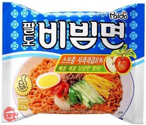 パルド ビビン 麺 10袋 paldo ビビム 輸入 韓国 食材 料理 乾麺 インスタントラーメン 辛い ラーメン 冷やしの画像