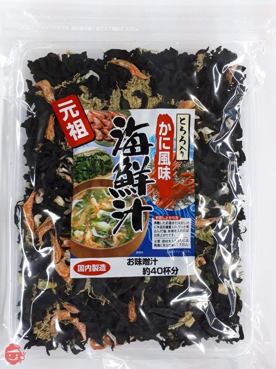 海鮮汁 とろろ かに風味 内容量90g お味噌汁約40杯分 国内製造の画像
