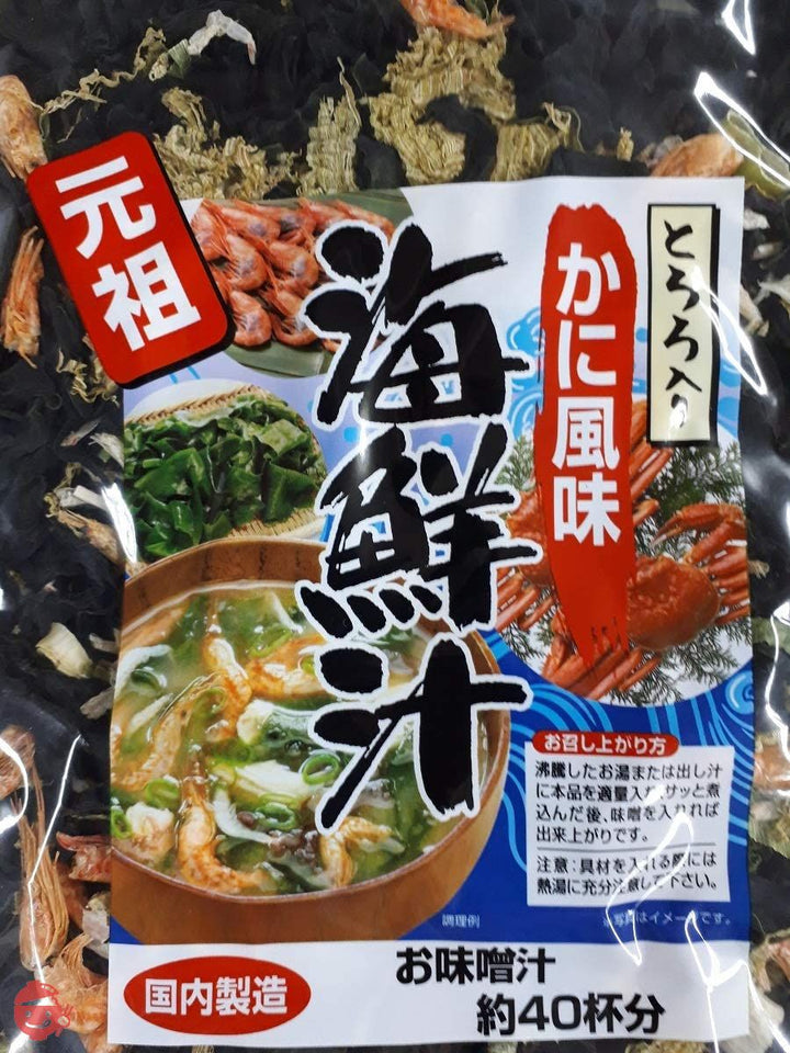 海鮮汁 とろろ かに風味 内容量90g お味噌汁約40杯分 国内製造の画像