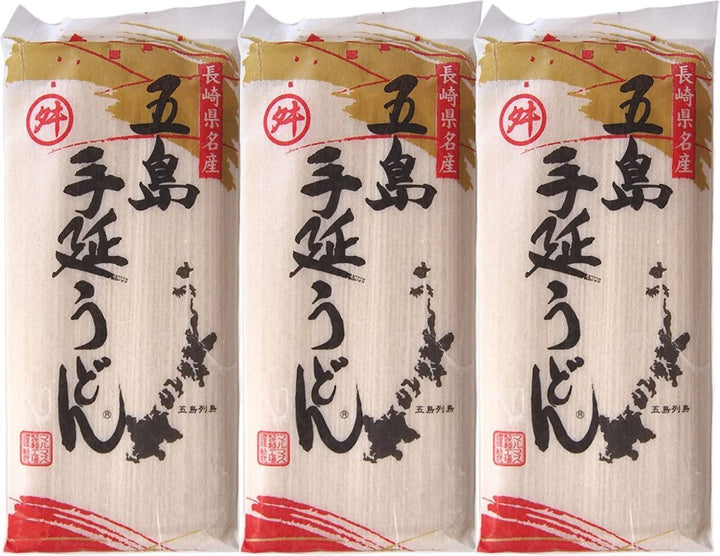 椿油使用 五島手延うどん 240グラム×3袋(1袋約3人前)の画像