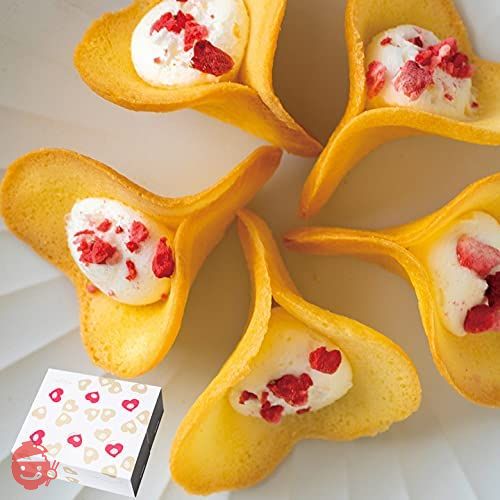 お花の形のラングドシャ ルフル（バニラ）16個入 / 京都 洋菓子 焼菓子