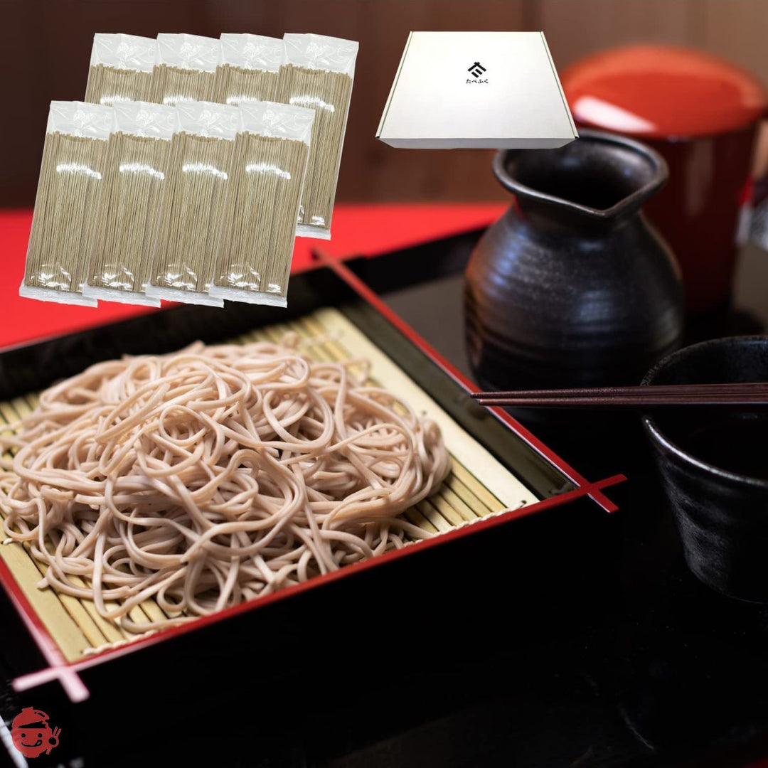 たべふく 信州戸隠そば 十割そば 180g 蕎麦 乾麺 食塩無添加 グルテンフリー 国産そば粉 ブレンド (8袋)の画像