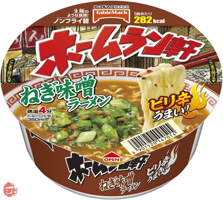 テーブルマーク ホームラン軒 ねぎ味噌ラーメン 104g×12個の画像