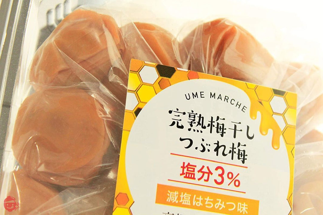 大粒 完熟南高梅【上品な甘み 減塩はちみつ 塩分3%】紀州南高梅 高級 梅干し つぶれ梅 低塩 はちみつ味 1.6kg / 400g×4個 蜂蜜漬け梅干しの画像