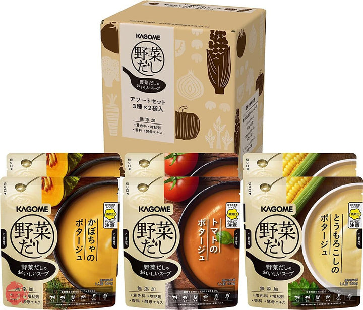 カゴメ 野菜だしのおいしいスープ アソートセット1箱の画像