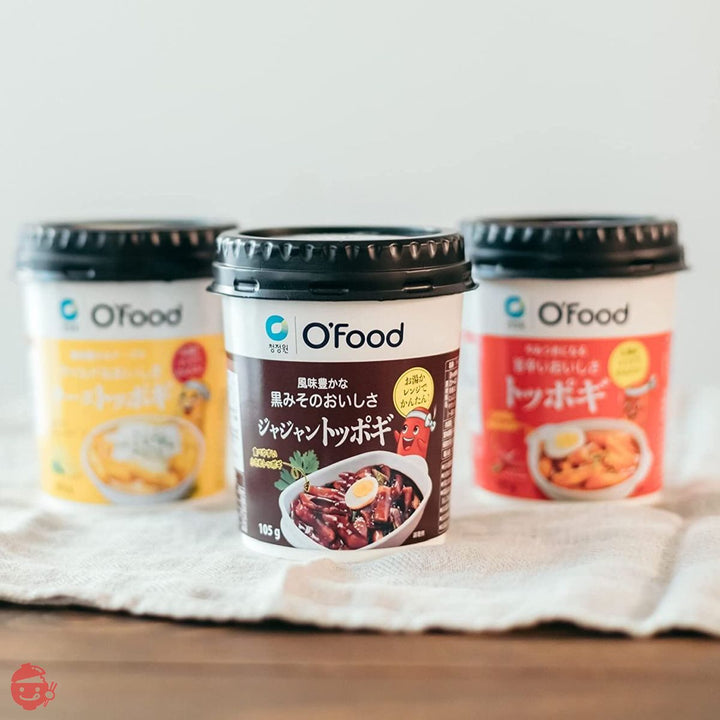 O'food カップトッポギ (105g)【ジャジャントッポギ】 6個セット 簡単調理 韓国食品 韓国料理 お餅 떡볶이 Toppogiの画像