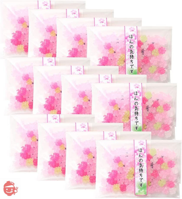 ふみこ農園 退職のお礼やプチギフトに使える メッセージ入り金平糖(こんぺいとう)30g 12セット さくら草(ほんの気持ちです)の画像