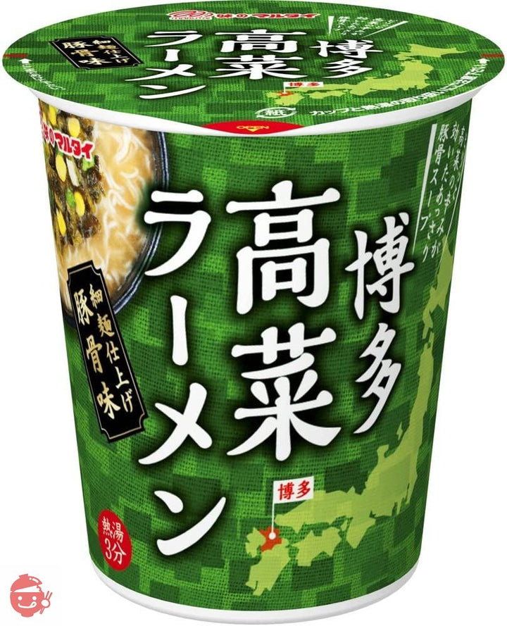 マルタイ 縦型高菜ラーメン 62g×12個の画像
