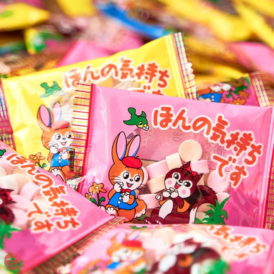 吉松 感謝の気持ちが伝わる ほんの気持ちです クッピーラムネ カクダイ製菓 (約50個入り / 500g 個包装) 退職 お菓子 プチギフト 業務用 駄菓子 メッセージ お礼 (まいガム工房)の画像