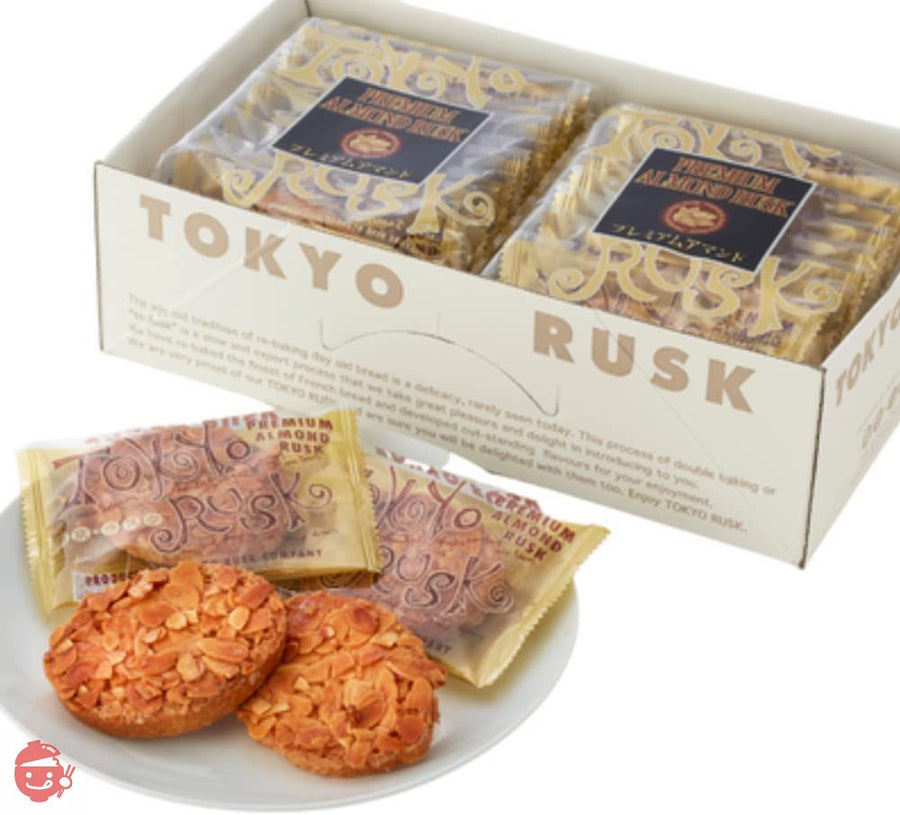 東京ラスク プレミアムアマンドラスク 16枚入 ちょっと贅沢なお菓子時間に サクッと軽いパンの食感 贅沢なキャラメルアーモンドの風味 贈り物 ギフト プレゼントの画像