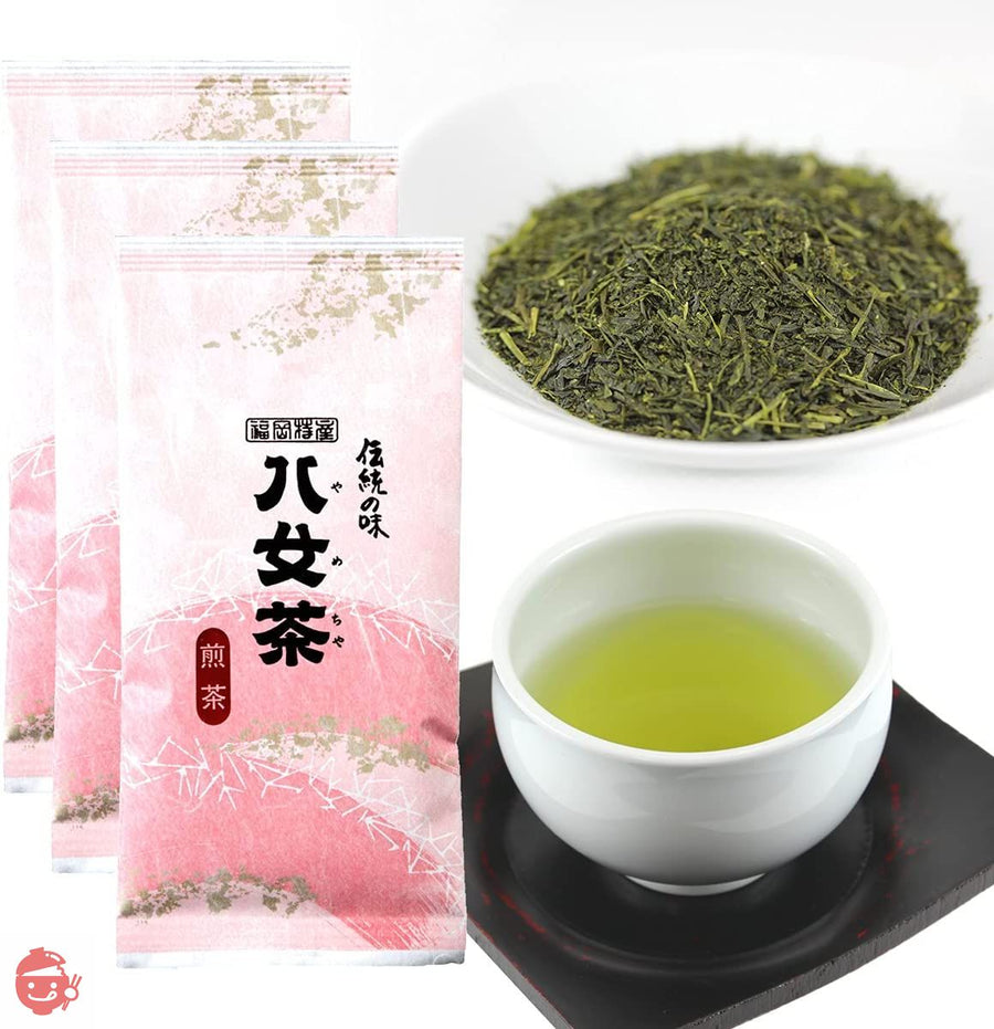 八女茶 岩﨑園製茶 煎茶ゴールド 100g× 3袋 セット 家庭用 職場用 福岡県産 煎茶 茶葉 八女茶100%の画像