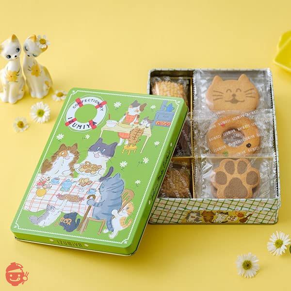 泉屋東京店 クッキー詰合せ ねこ缶「365日クッキーがつづる幸せ」 1缶(個包装20袋入) NEKO-22の画像