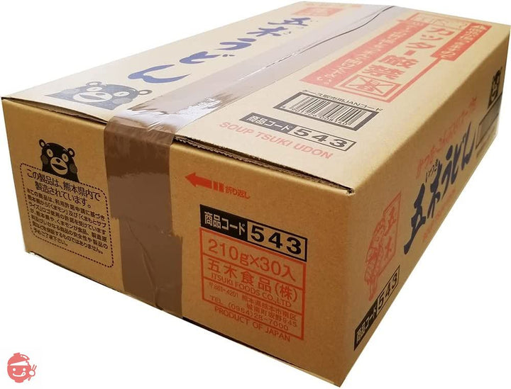 五木食品 スープ付うどん 210g×30個(電子レンジ調理可能)(常温保存商品)の画像
