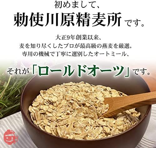 勅使川原精麦所 オートミール ロールドオーツ 500g×2袋の画像