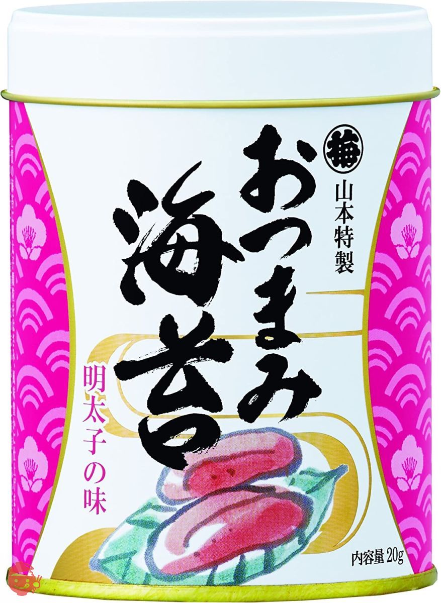 山本海苔店 味つけ海苔 おつまみ海苔 【 明太子 】 1缶 20g 九州有明海産 国産 のり 海苔  内祝 仏事 家庭 【本店】の画像
