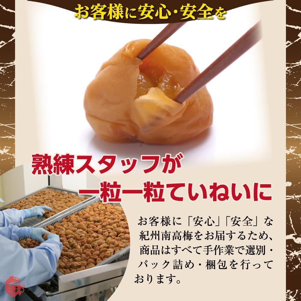 梅干し 紀州南高梅 梅の一冨士 減塩つぶれ梅 はちみつ 塩分約3% (400g) 訳ありの画像