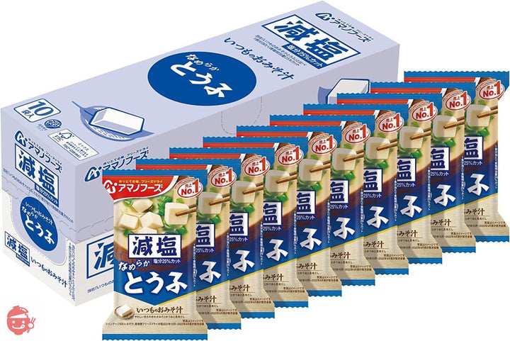 アサヒグループ食品 アマノフーズ 減塩いつものおみそ汁とうふ ×10袋の画像