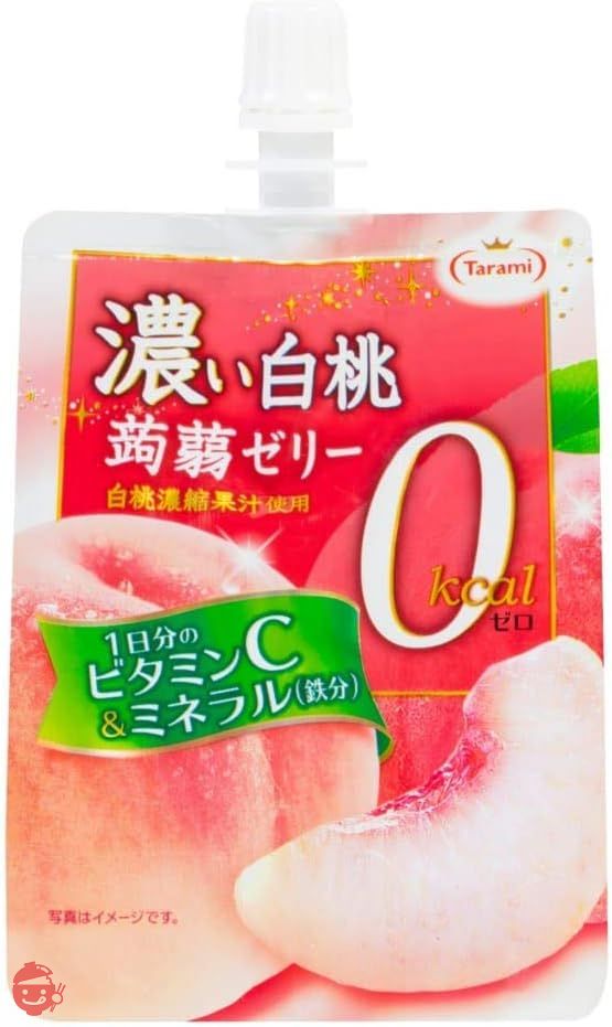 たらみ 濃い白桃0kcal 蒟蒻ゼリー 150g × 6個の画像