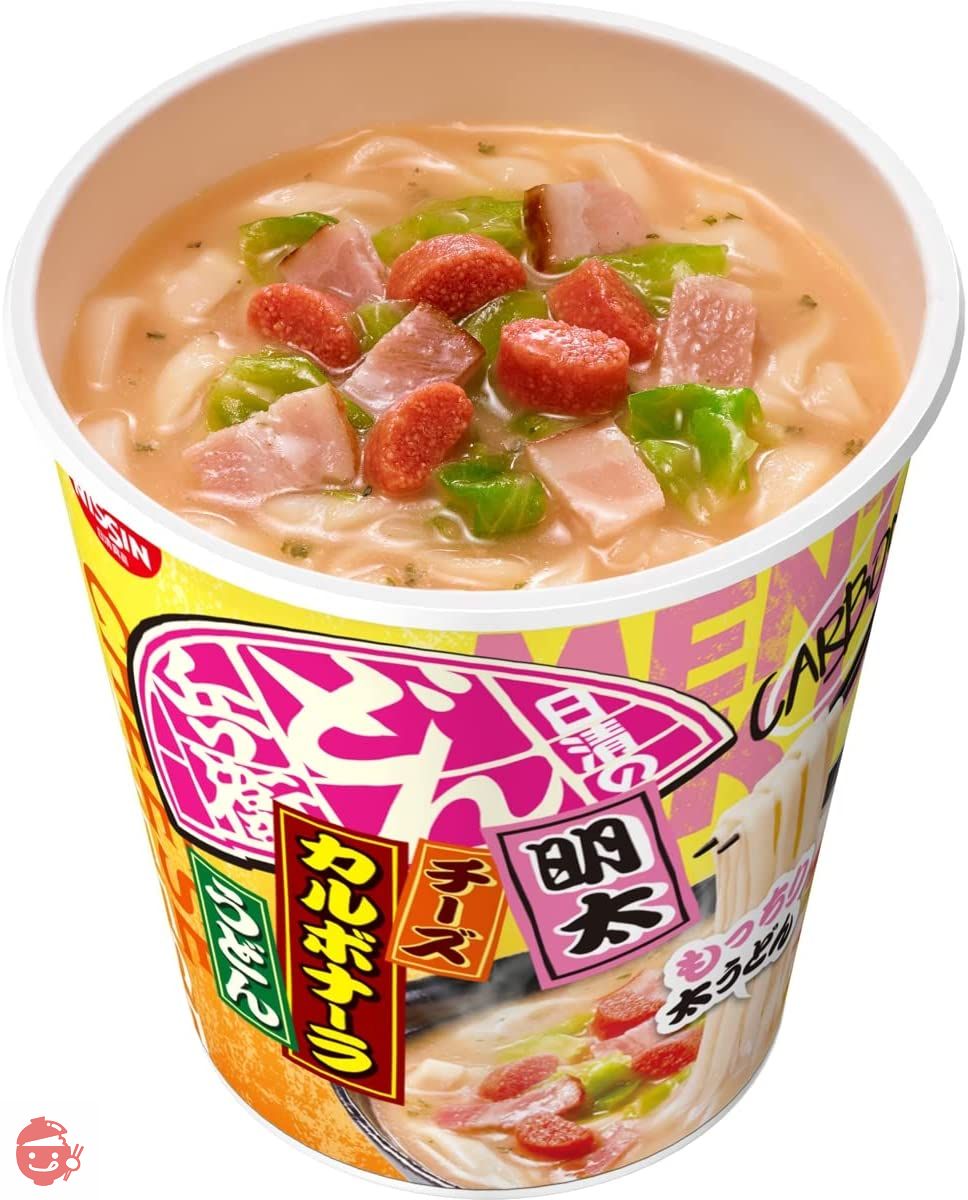 日清食品 日清のどん兵衛 明太チーズカルボナーラうどん 90g ×12個の画像