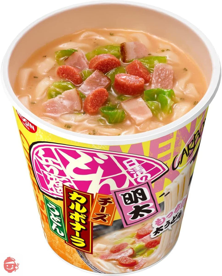 日清食品 日清のどん兵衛 明太チーズカルボナーラうどん 90g ×12個の画像