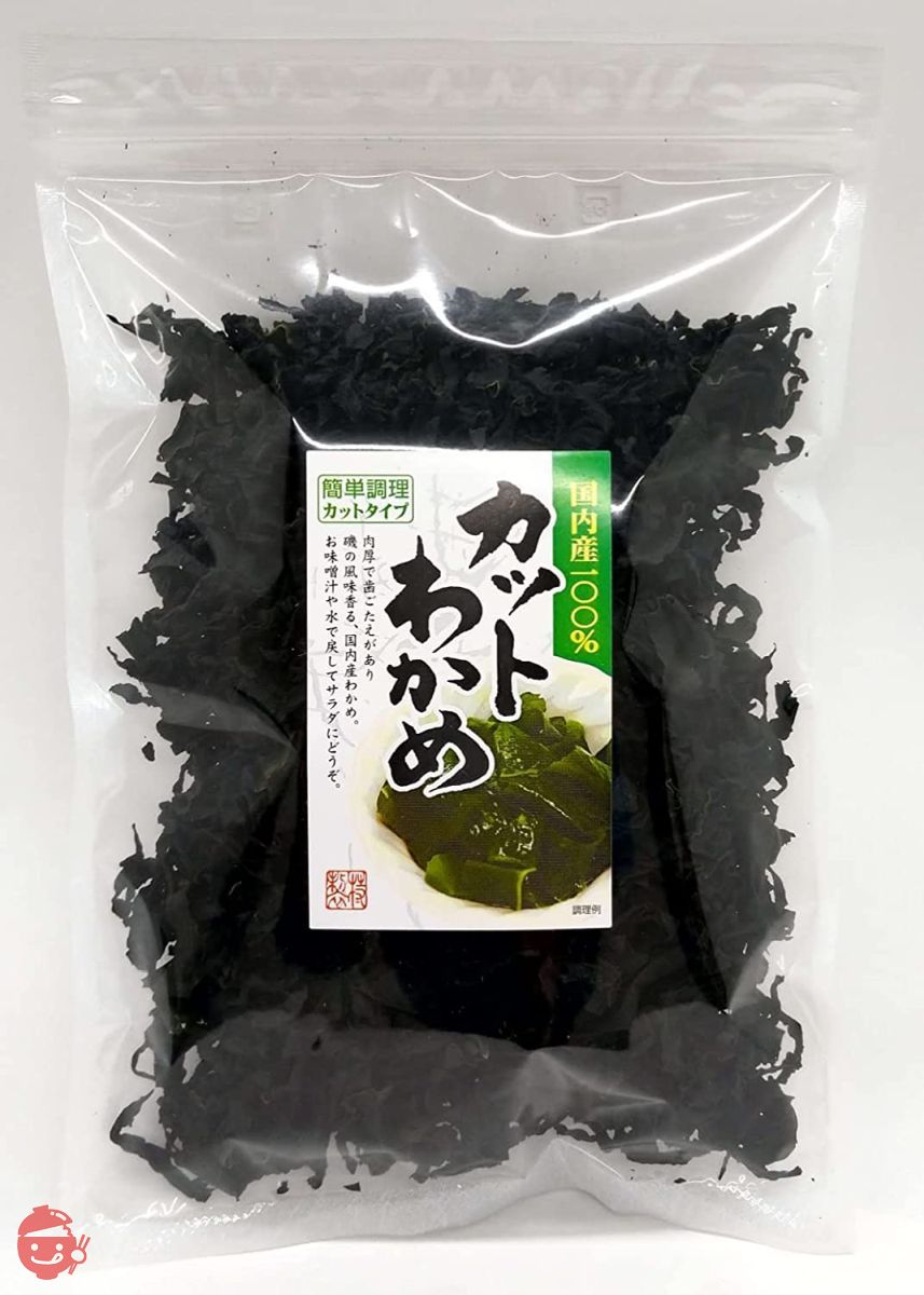 国産カットわかめ (70g) 乾燥(チャック袋入)の画像