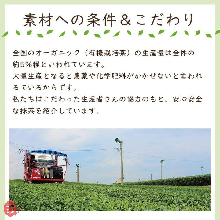 有機抹茶 【日本一の茶氏監修】オーガニック 有機 抹茶 粉末 100g 管理栄養士も推奨 / 100% 国産 添加物不使用 無添加 抹茶パウダー 抹茶ラテ 製菓用 料理 お菓子作り お稽古用 抹茶ラテ JAS 無農薬の画像
