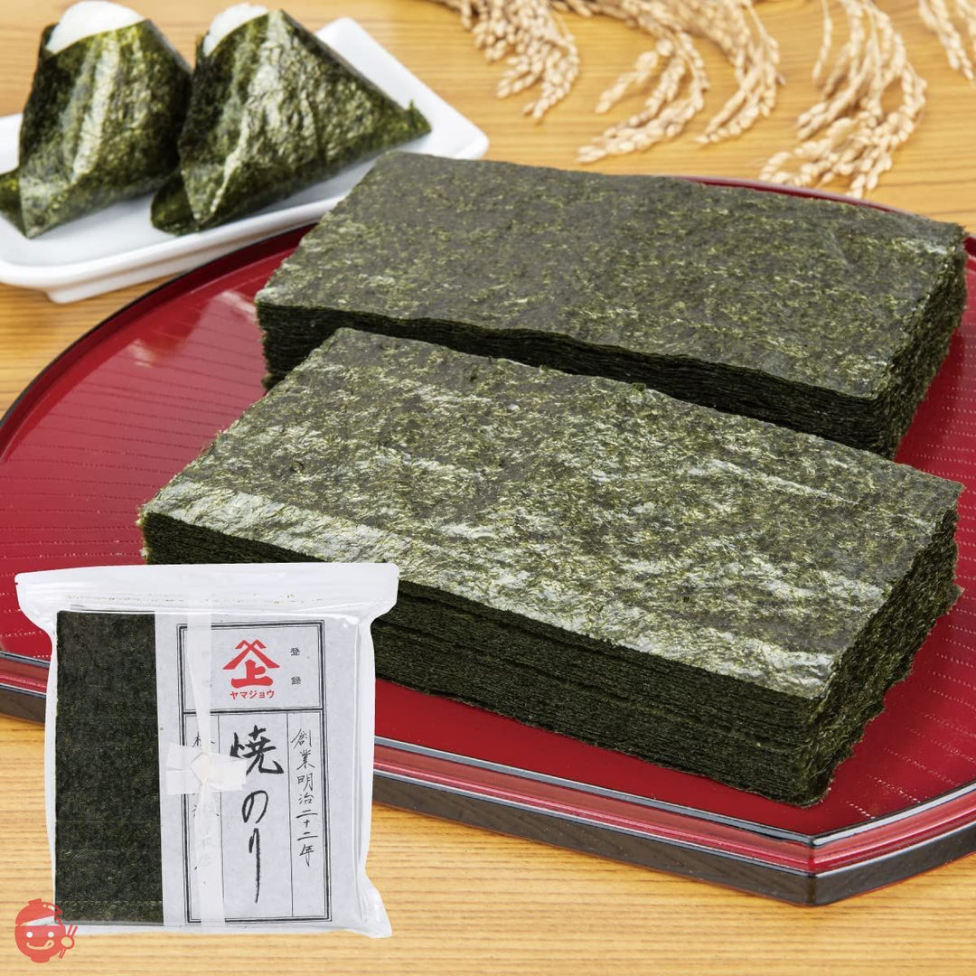 【 瀬川本店 とろける甘さと口どけの良さ! 】おにぎり用 有明海産焼海苔3切 150枚(全形50枚) 高級 海産 焼海苔 海苔 のり 板のり 寿司 国産の画像