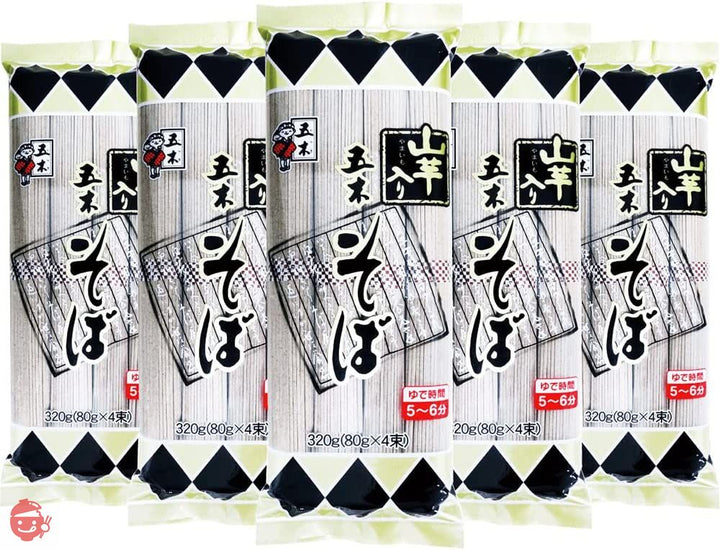 五木食品 山芋入りそば 320g×5個の画像