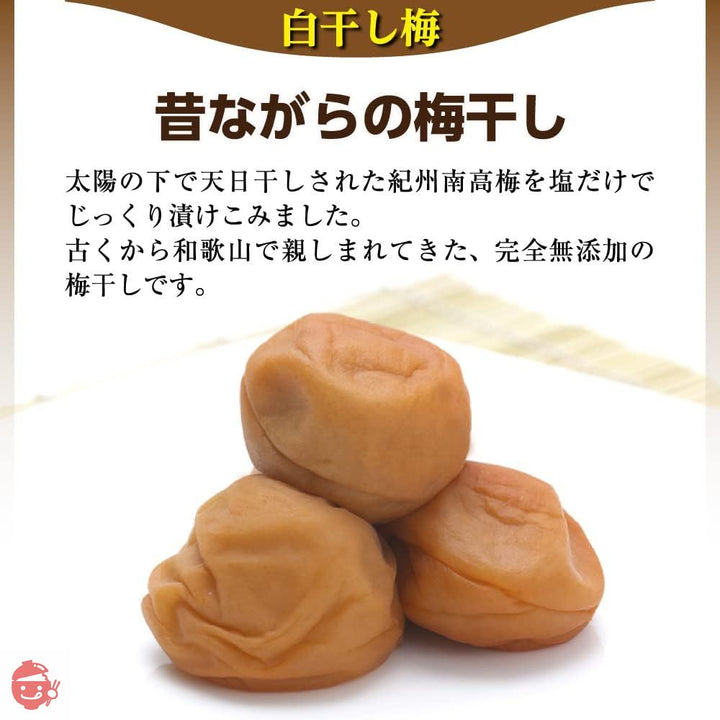 梅干し 紀州南高梅 梅の一冨士 白干し梅 塩分約20% (500g)の画像