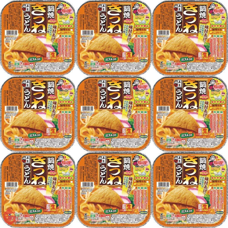 五木食品 鍋焼きつねうどん 210g×9個(常温保存商品)(生タイプ即席麵)の画像