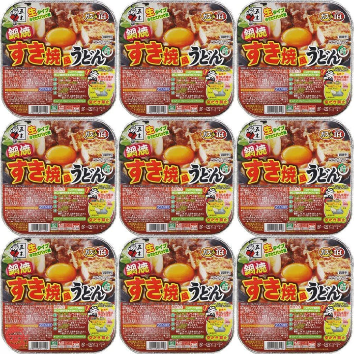 五木食品 鍋焼すき焼風うどん 235g×9個(常温保存商品)(生タイプ即席麵)の画像
