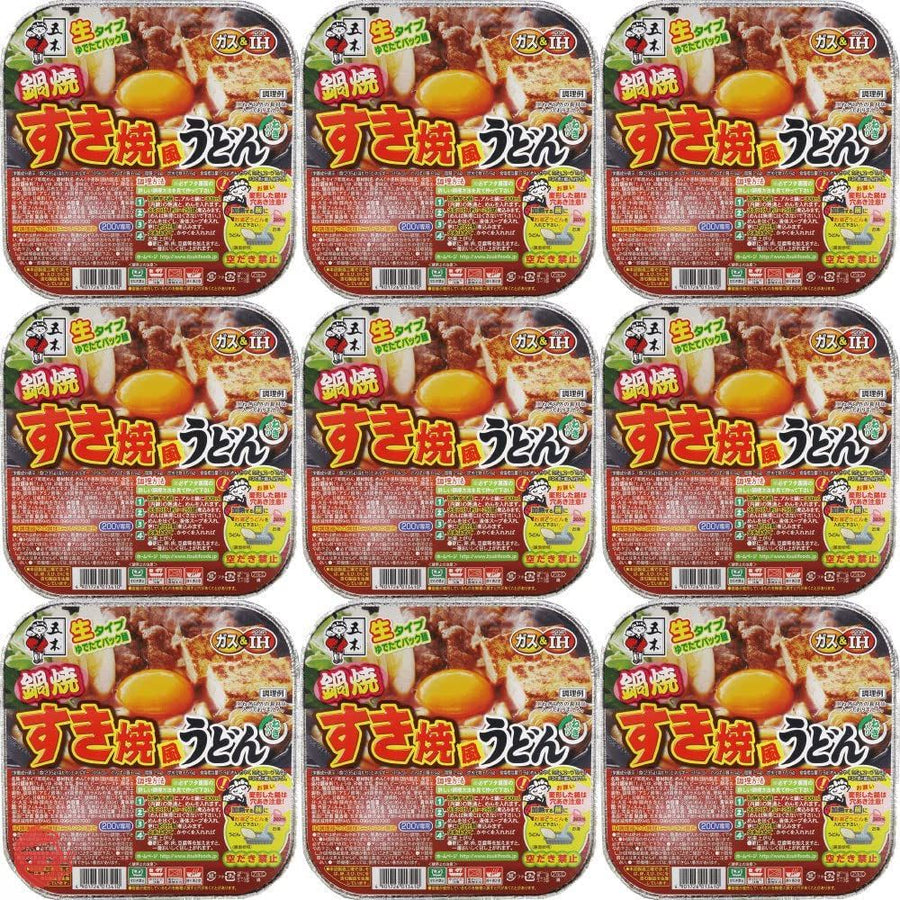 五木食品 鍋焼すき焼風うどん 235g×9個(常温保存商品)(生タイプ即席麵)の画像