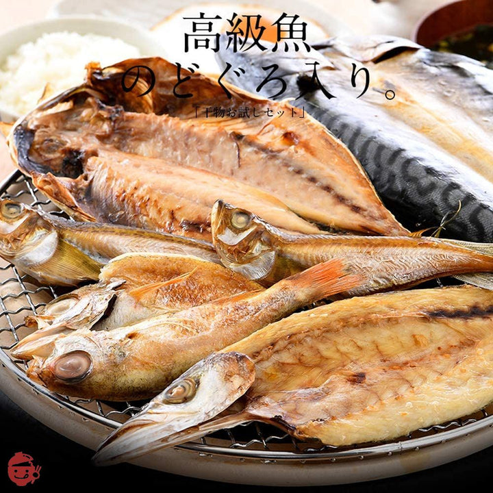 港ダイニングしおそう 干物 お試しセット 5種 詰め合わせ ( のどぐろ / カマス / アジ / サバ / ハタハタ ) 一夜干し 干物セット ひもの おつまみ 肴 食べ比べ ご自宅用 贈呈用の画像