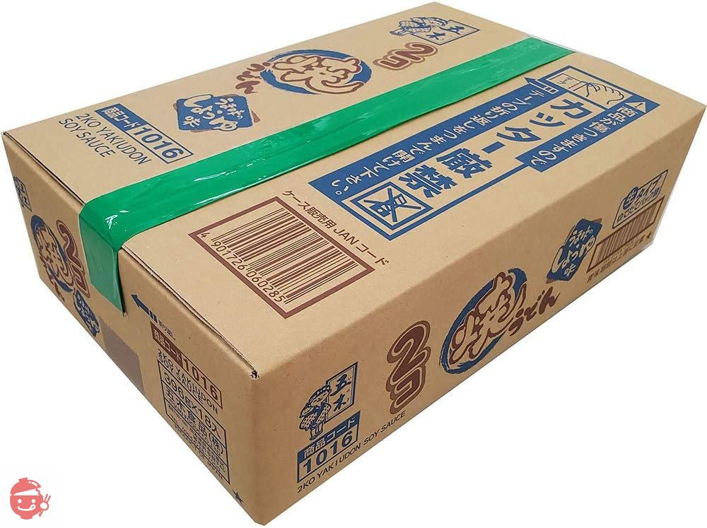 五木食品 2コ焼うどんしょうゆ味 396g ×18個(常温保存商品)(生タイプ即席麵)の画像