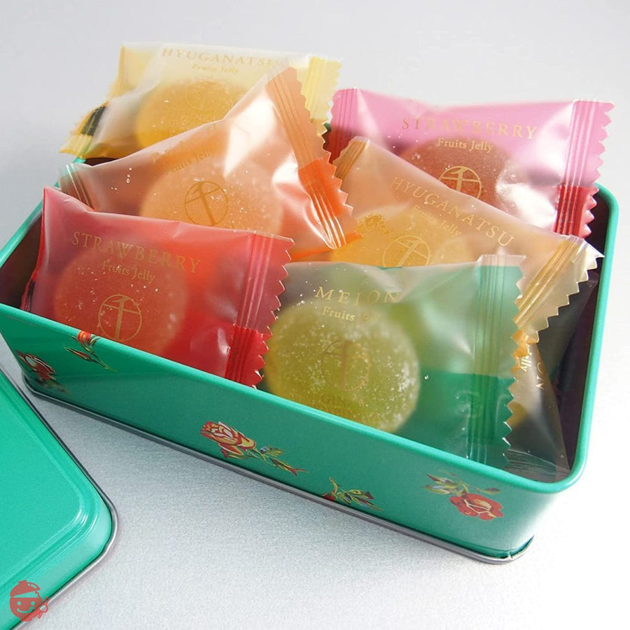 ギフト お菓子 ゼリー 詰合せ パティスリー銀座千疋屋 缶入りひとくちフルーツゼリーの画像