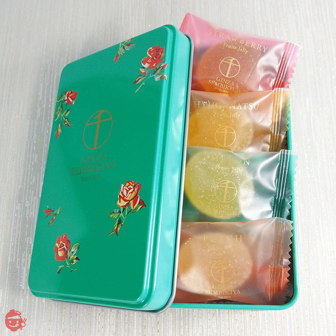 ギフト お菓子 ゼリー 詰合せ パティスリー銀座千疋屋 缶入りひとくちフルーツゼリーの画像