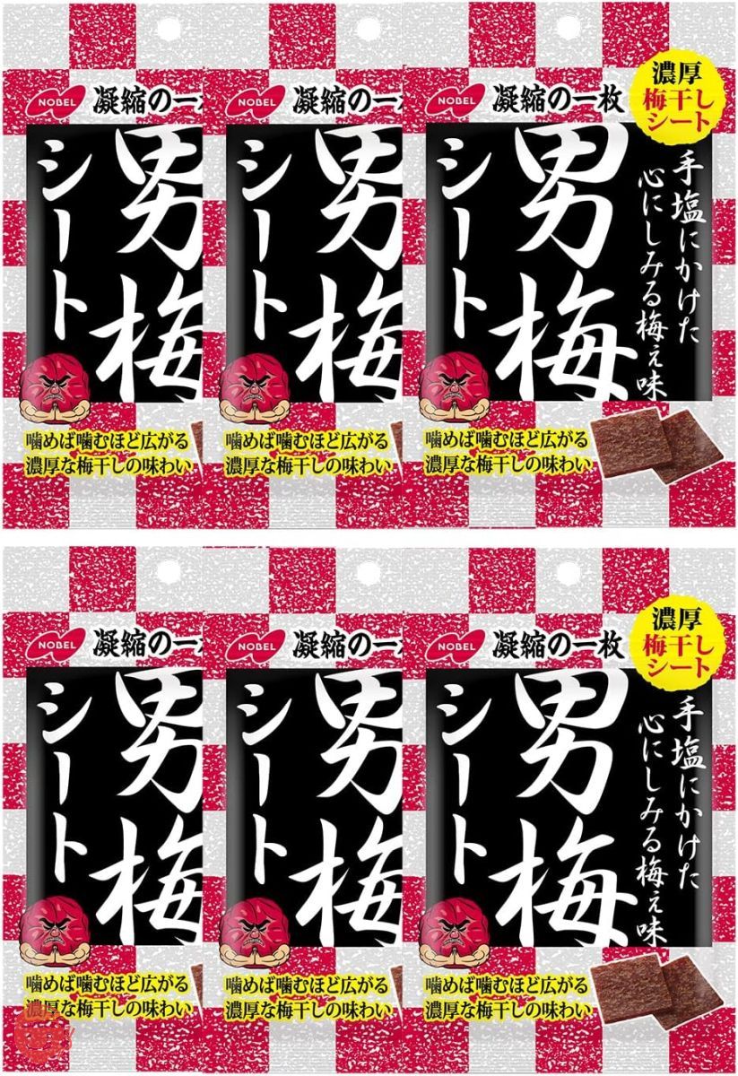 ノーベル 男梅シート 27g×6個の画像