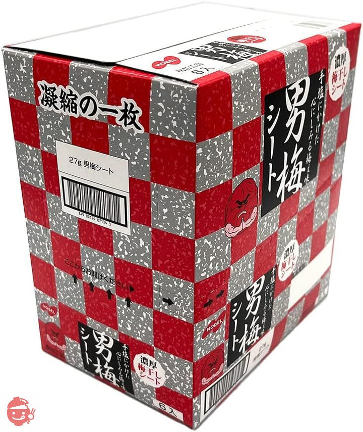 ノーベル 男梅シート 27g×6個の画像