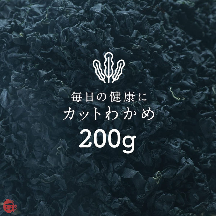 大道貿易 カットわかめ 200g 業務用 大容量 わかめ ワカメ カットわかめ カットワカメ 乾燥わかめ 乾燥ワカメ 干しわかめ 干しワカメ 若布 保存しやすいチャック袋 歩留約12倍 選別品 200gの画像