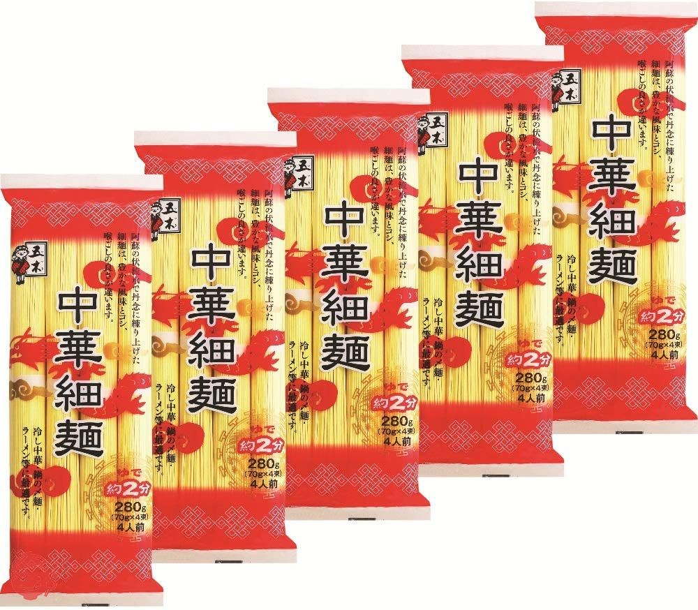 五木食品 中華細麺 280g×5個 – Japacle