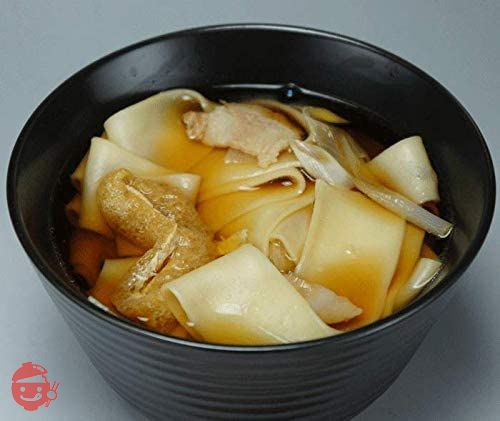 中里商店 桐生うどんの里 幅広うどん ひも川 『帯麺』 (乾麺タイプ) 3袋 (6人前)、濃縮つゆ6人前の画像