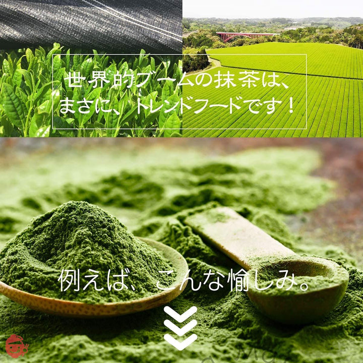 和香園 抹茶スターター 100g |鹿児島茶 粉末 粉末茶 粉末緑茶 粉茶 パウダー お手軽 袋入り クッキング 料理 お菓子 ラテ オレ 業務用 大容量 Greentea Matcha Powderの画像