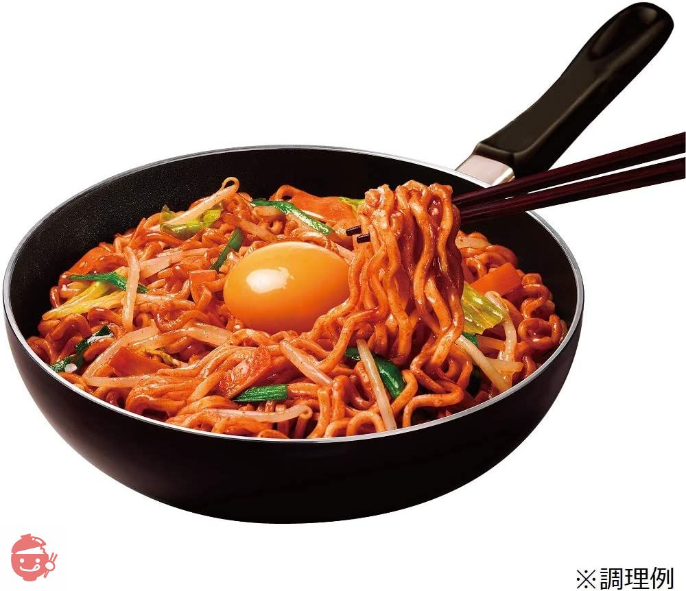 日清食品 日清爆裂辛麺 韓国風 極太大盛激辛焼そば (食品 袋麺 インスタント) 130g×12個の画像