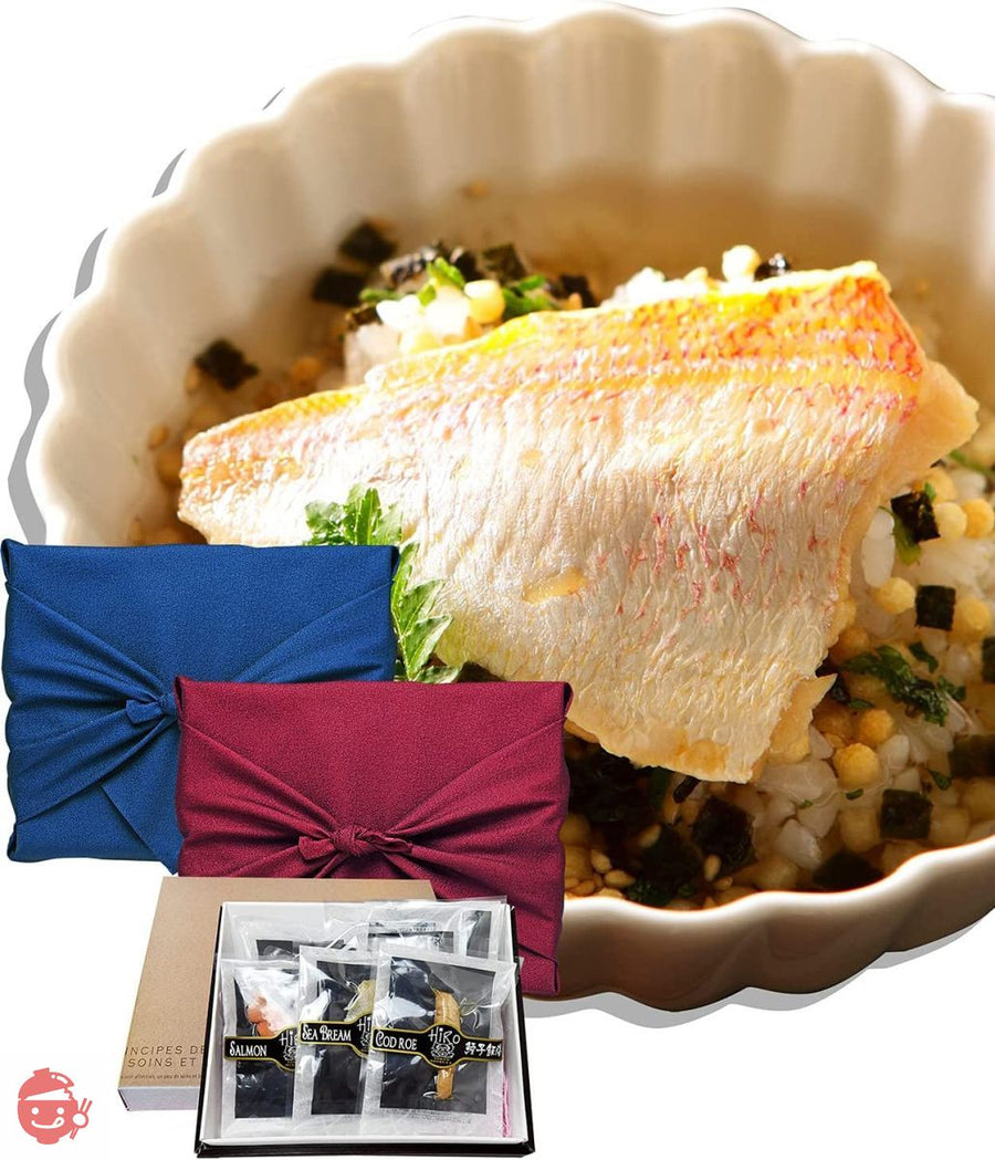 お茶漬け 高級 セット 6食入り (鯛・鮭・蛤・炙り河豚・鱈子・焼海老・他)の画像