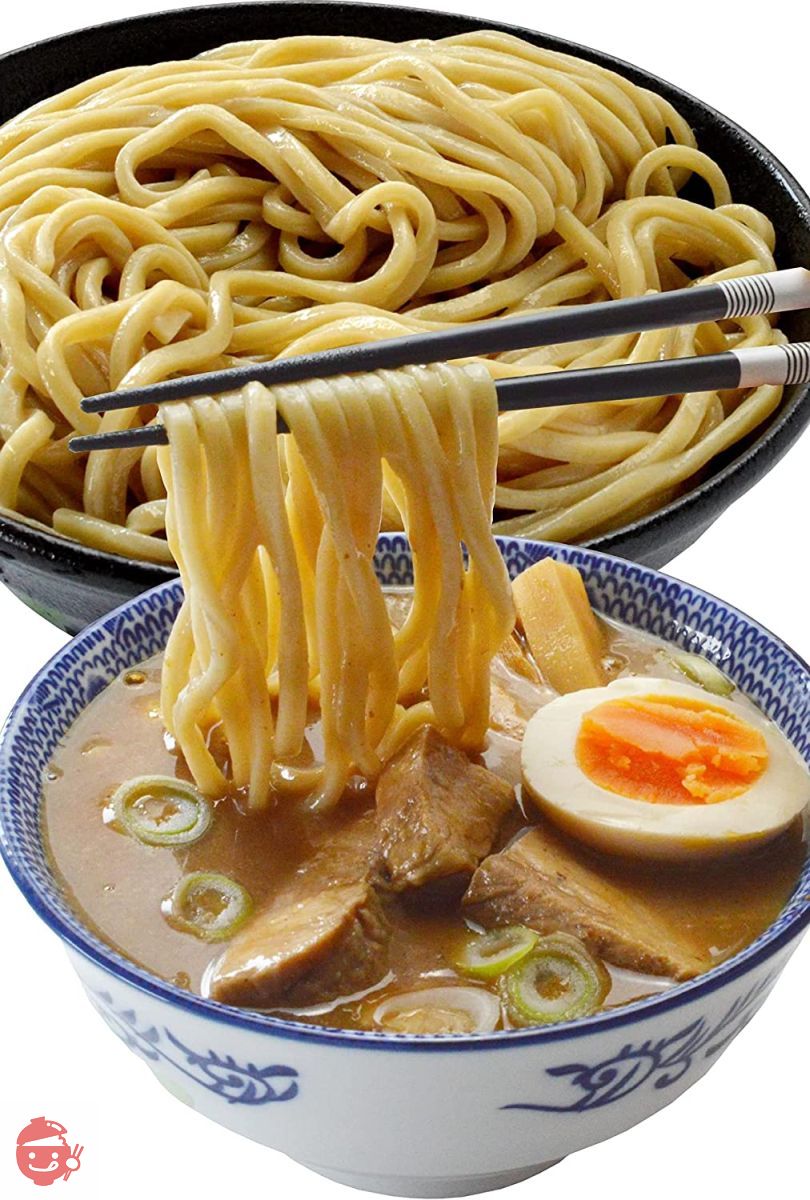 麺くる 魚介豚骨 極太 つけ麺 【常温・生麺】(二郎系 オーション生麺 200g×3個・つけ汁付き)の画像