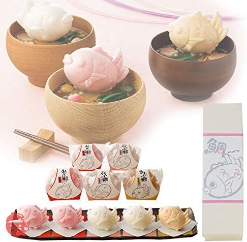 シーラック MEDE鯛 15A(3色最中の幸せのお味噌汁) 引き出物 かつおぶし 最中 詰め合わせ ギフト 内祝い もなかの画像