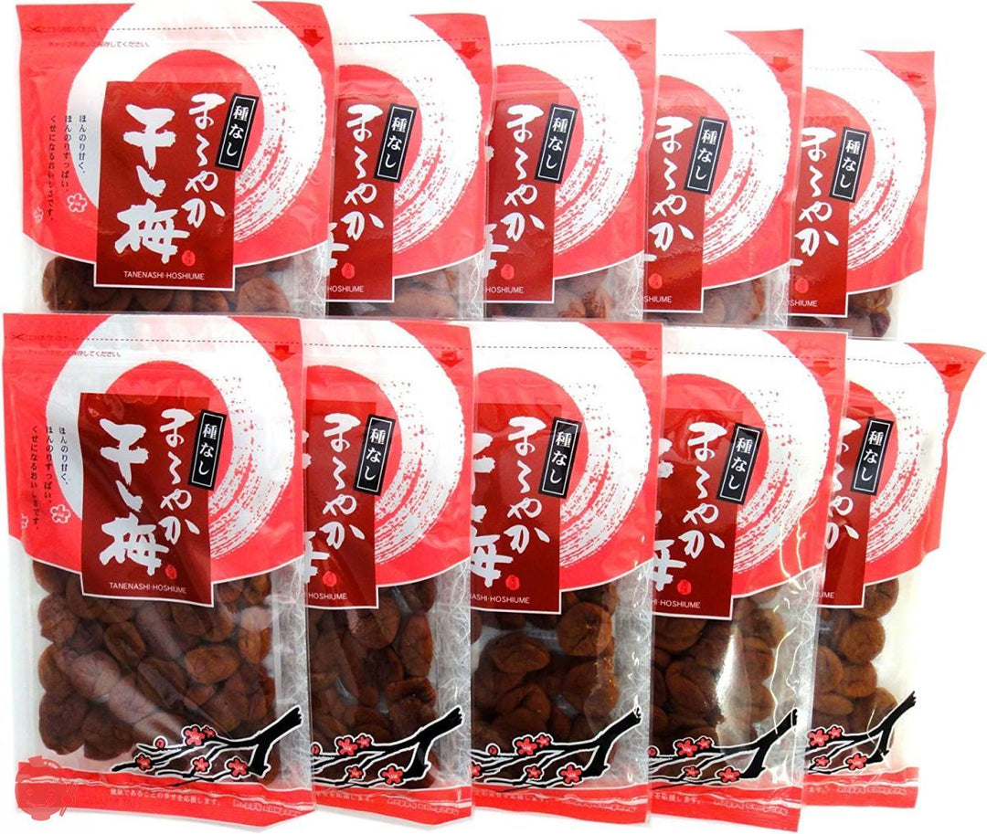 まろやか干し梅 210g 10袋セット 種なしの画像